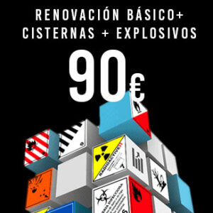 Curso de ADR Renovación Básico + Cisterna + Explosivos
